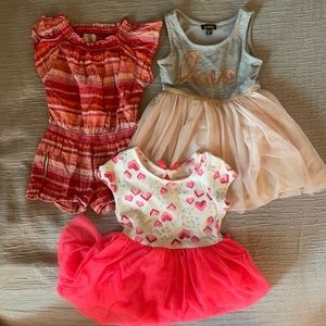 3T Valentine’s Dress Girls and beautiful Skort items for daily wear